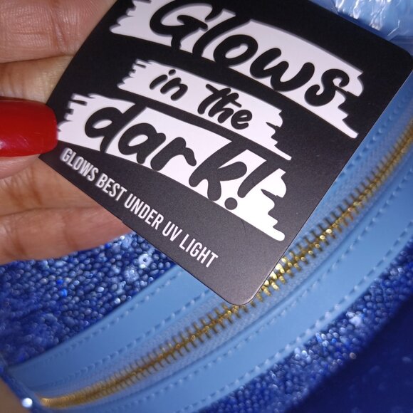 Loungefly Disney Mickey Hanukkah Sequin Glow Mini Backpack & Wallet NWT - Picture 10 of 10